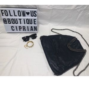 Black Chain Falabella Lookalike Crossbody